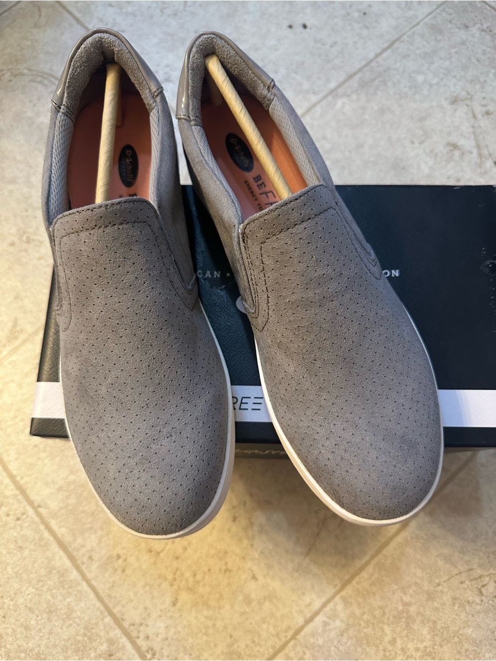 Dr. Scholl's Shoes Madison Gray Slip-On Comfort Cushioned Shoes Women's 7.5 M
